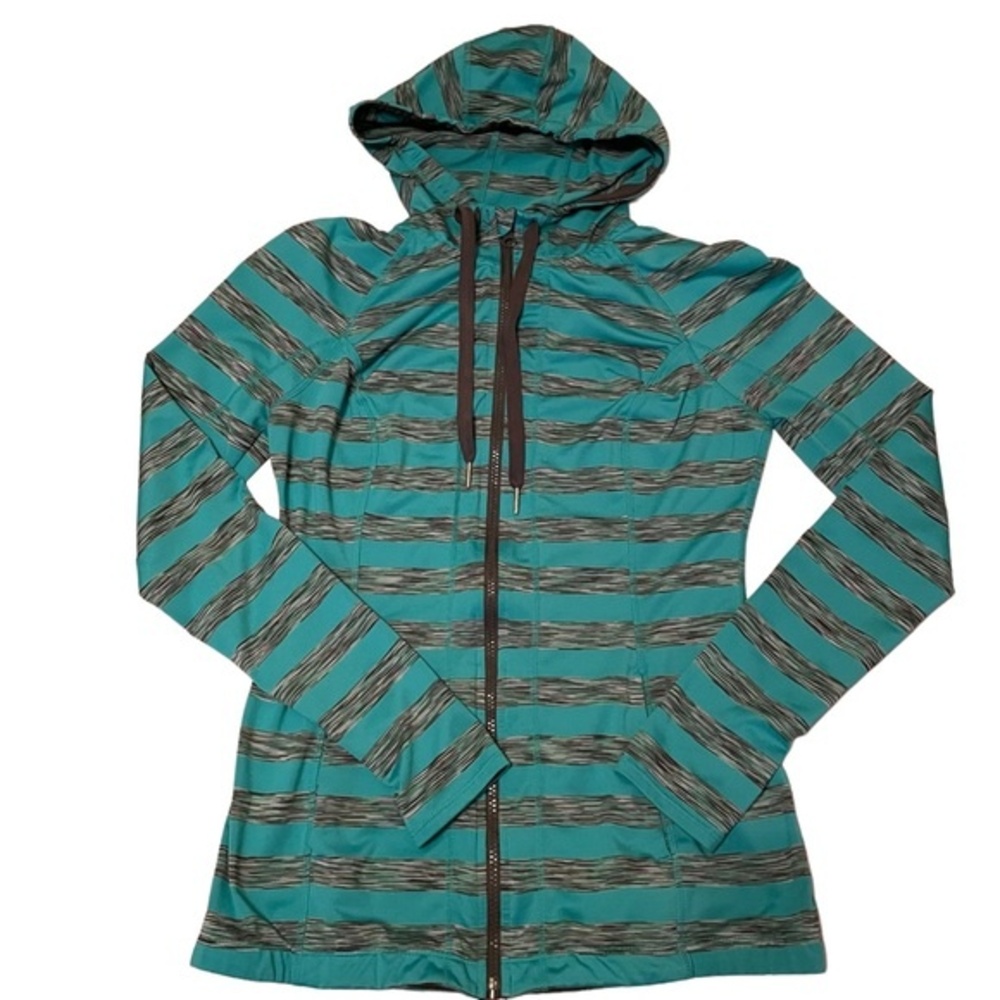 Lukka Lux athletic running hooded zip up jacket size medium